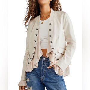 Free People Ruffles Romance Jacket Size Medium